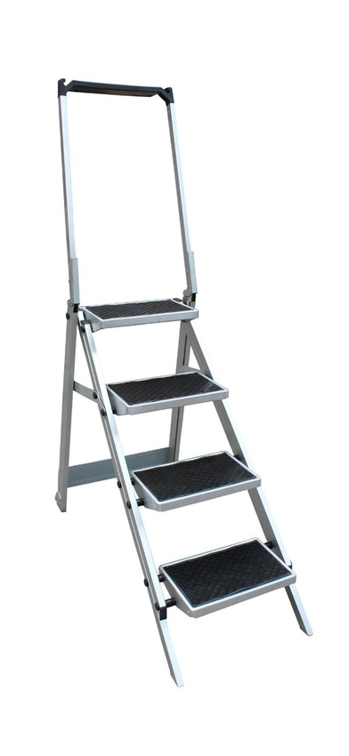 4 Steps 150kg Rated Little Monstar Aluminium Single Sided Step Ladder - 0.9m