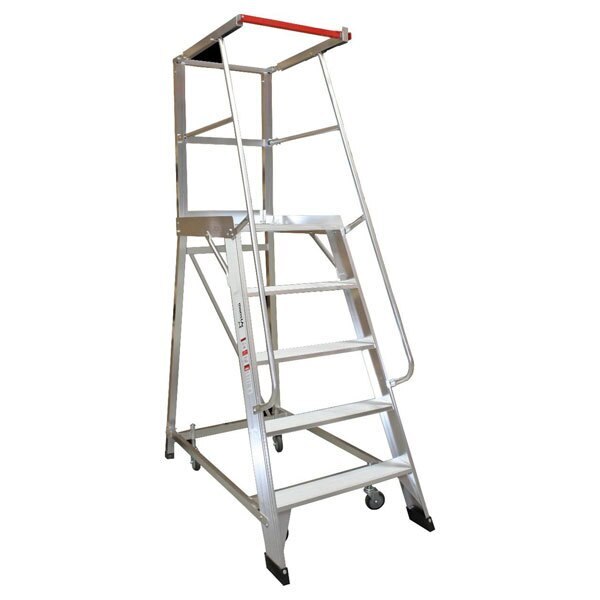 5 Steps Monstar Ladder 150kg Rated Order Picker Aluminium Ladder - 1.4m 