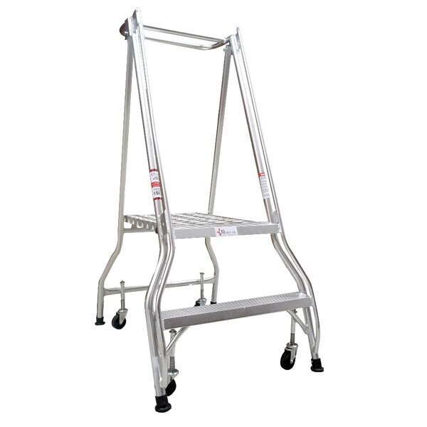 2 Steps Monstar Ladder 150kg Rated Platform Aluminium Ladder Heavy Duty - 0.57m