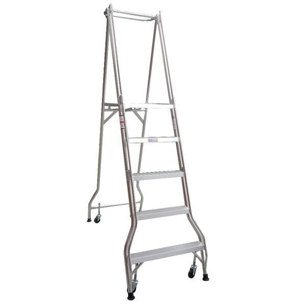 5 Steps Monstar Ladder 150kg Rated Platform Aluminium Ladder Heavy Duty - 1.4m