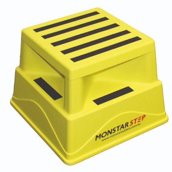 Monstar Step 180kg Rated Step Stool - Yellow