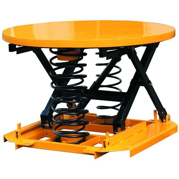 2000kg Rated Pallet Positioner Leveller Rotating - Turntable Closed Top