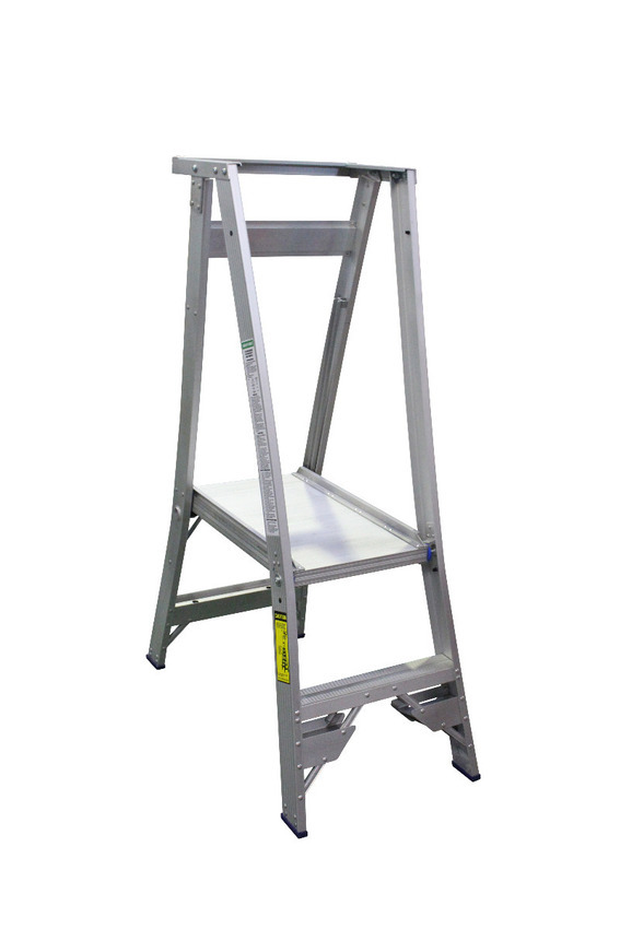 Indalex 2 Steps 150kg Rated Aluminium Platform Ladder - 0.6m