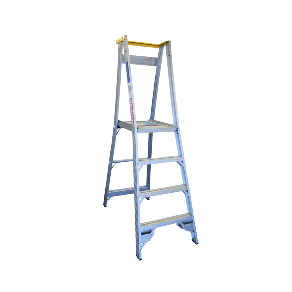 Indalex 4 Steps 150kg Rated Aluminium Platform Ladder - 1.2m