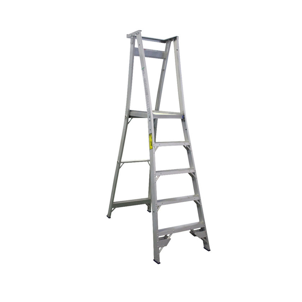 Indalex 5 Steps 150kg Rated Aluminium Platform Ladder - 1.5m