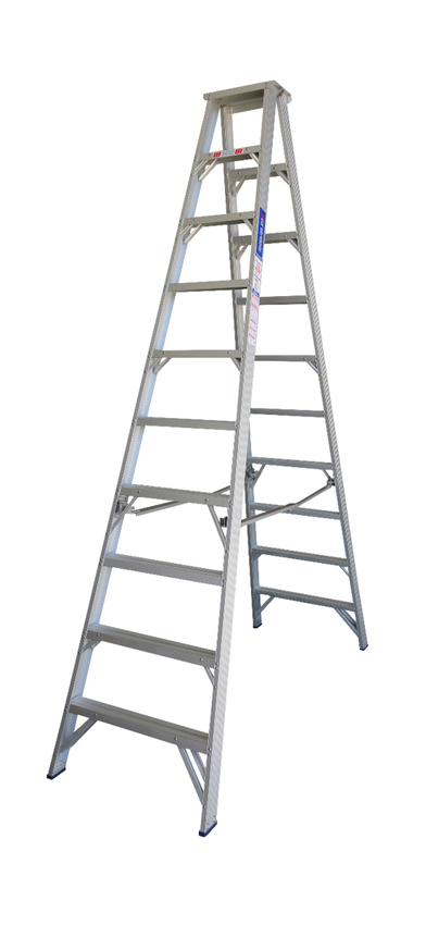 Indalex 16 Steps Pro Aluminium Double Sided Step Ladder - 4.8m - 150kg Rated