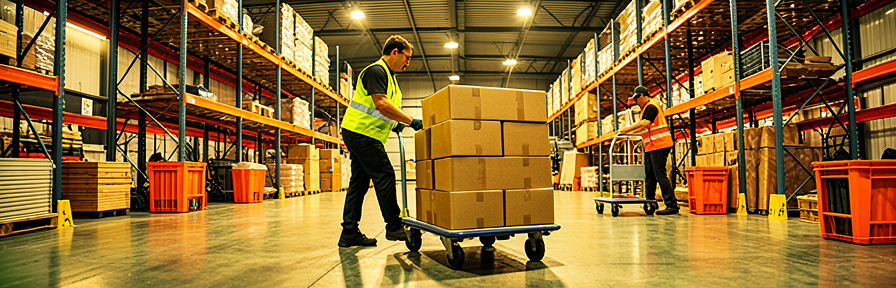 Warehouse trolleys in use at an Australian distribution centre — Reflex Equip