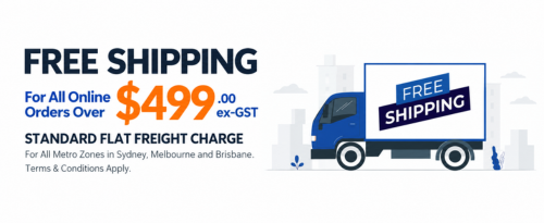 Free Shipping for online orders over $499+GST.