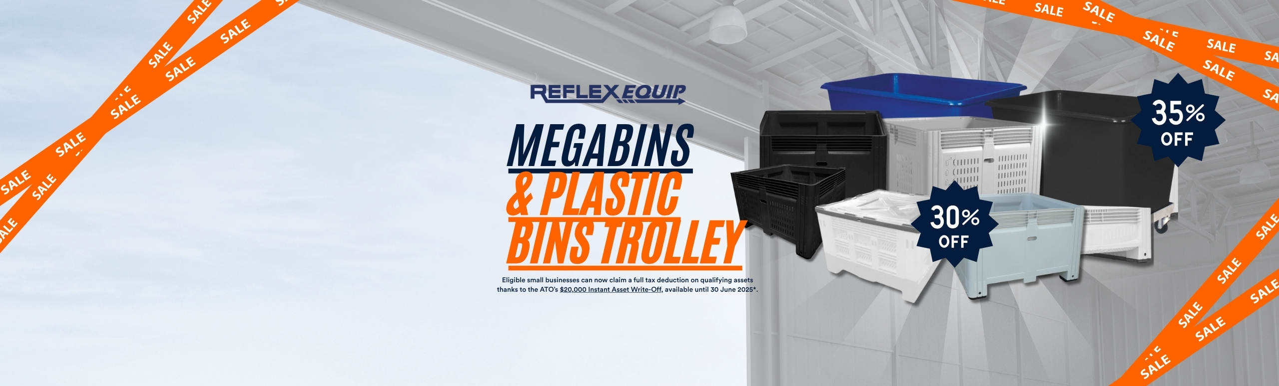 Mega Bins & Plastic Bin Trolley EOFY Sale 2025