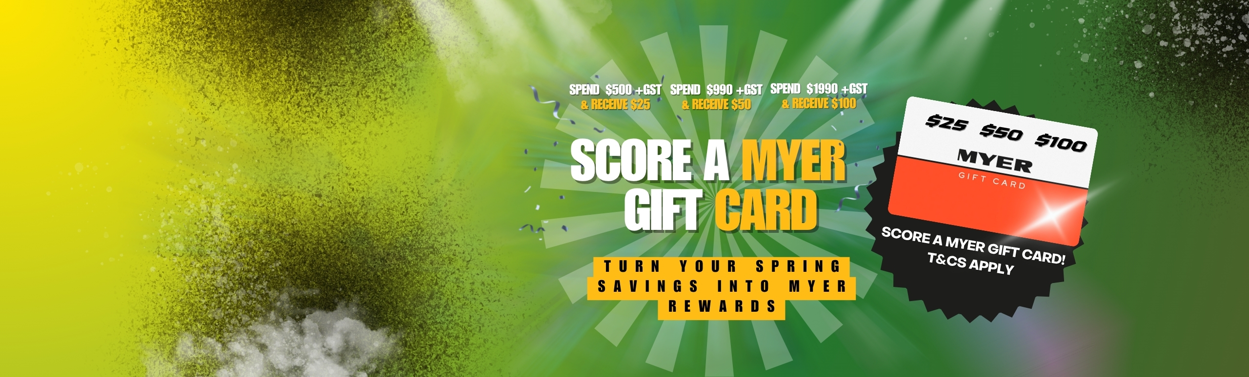 Reflex Spring Carnival Myer Giftcard Giveaway