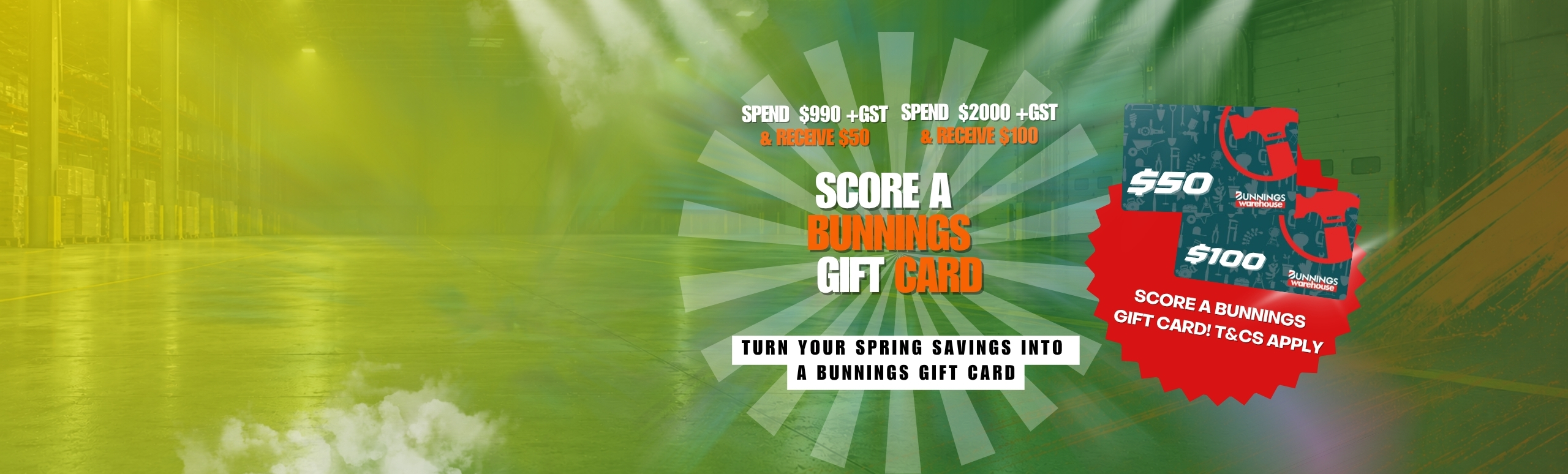 Bunnings Spring "Clean Up" Sale