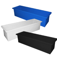 300L Plastic Rectangular Rotomould Bin - 1630 x 435 x 430mm