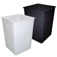 340L Food Grade Square Rotomould Plastic Bin - 670 x 670 x 955mm
