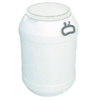 Drum - Round - Open Head - Screw Lid - 60 litre - Natural