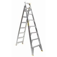 Stepladder - Aluminium - Dual Purpose - Punchlock Professional 150kg - 2400 to 4400mm