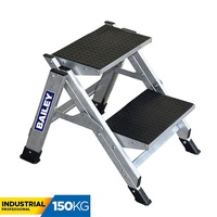 Stepladder - Aluminium - Single Sided - Bailey Stairway - 0450mm - 2 Step