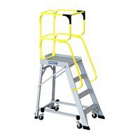 Bailey 150KG Ladder Order Picking Platform Aluminium Industrial 1100mm 4 Step