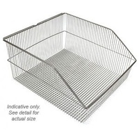 Storage Bin - EasyFit Stainless Steel Wire Basket - W10 - 108 X 171 X 85 mm