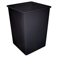 340L Food Grade Square Rotomould Plastic Bin - 670 x 670 x 955mm - Black