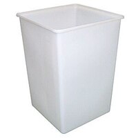 340L Food Grade Square Rotomould Plastic Bin - 670 x 670 x 955mm - Natural