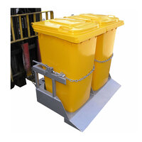 500KG Forklift Wheelie Bin Lifter / Tipper - 2 Bin