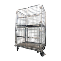 500kg Rated Stock Trolley Storage Cage - With Brakes - 1095 x 792 x 1700mm