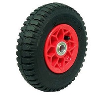 100KG Pneumatic Wheel Tyre - Plastic Centre - 220mm x 54mm - Deep Groove Ball Bearing
