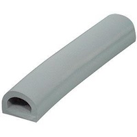 Buffer - D Section - Hollow - Pewter Grey - per metre