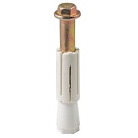 Expanding Adaptor with Pintle Bolt - Round - Tube ID 18.5mm to 21mm - Nylon