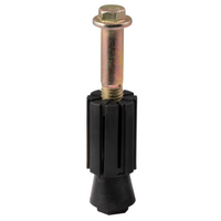 Expanding Adaptor with Pintle Bolt - Round - Tube ID 25.0mm to 28mm - Nylon