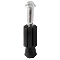 Expanding Adaptor with Pintle Bolt - Round - Tube ID 25.0mm to 28mm - Nylon - Stainless Steel