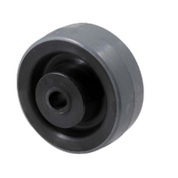 300kg Rated Polyurethane On Nylon Wheel - 100 x 40mm - Plain Bearing