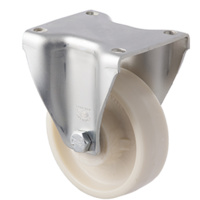 100KG High Low Temp Castor - Nylon Wheel - 100mm - Plate Fixed - 150°C to 230°C