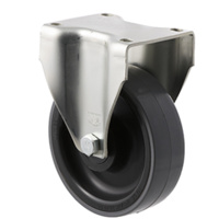 Castor - "J" Series - 300kg - Polyurethene Wheel - 125mm - Plate Fixed - Roller Bearing