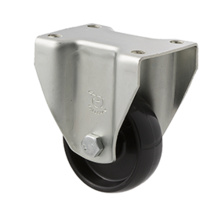 50kg Rated Light Duty Castor - Nylon Wheel - 65mm - Plate Fixed - Plain Bearing