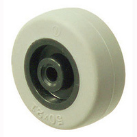30kg Rated TPE Thermo Plastic Elastomer Wheel - 50 x 20mm - Plain Bearing