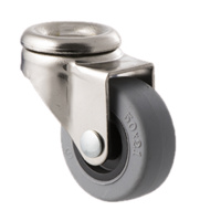 30KG Castor - TPE Wheel - 50 x 20mm - Bolt Hole Swivel