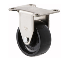 30kg Rated Castor - Nylon Wheel - 50 x 20mm - Plate Fixed