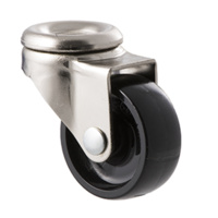 30kg Rated Castor - Nylon Wheel - 50 x 20mm - Bolt Hole Swivel