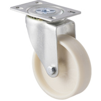 70kg Rated Low Temp Castor - Nylon Wheel - 75mm - Plate Swivel - NA