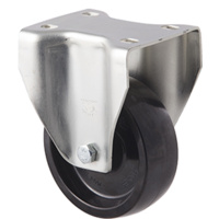 125kg Rated High Low Temp Castor - Phenolic Wheel - 100mm - Fixed - 100°C to 300°C - NA
