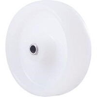 150kg Rated Industrial Nylon Wheel - 100 x 32mm - Stainless Steel Bush - White