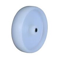150kg Rated Industrial Nylon Wheel - 125 x 32mm - Stainless Steel Bush - White