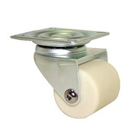 90kg Rated Industrial Castor - Nylon Wheel - 40 x 44mm - Plate Swivel