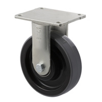 600KG Industrial Castor - Nylon Wheel - 150mm - Plate Fixed - Ball Bearing - NA