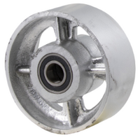 450kg Rated Industrial Heavy Duty Cast Iron Wheel - 102 x 48mm - Ball Bearing