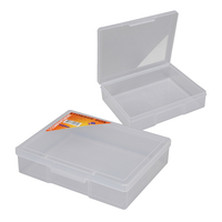 Storage Box - Clear Plastic - 195 x 157 x 48mm - 1 Compartment