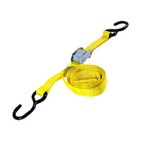 500kg Rated Cam Buckle Strap Tie Down - Load Restraint - 25mm x 2m - Pack 2