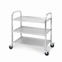 Stainless Steel Trolley Clinicart - 3 Deck - 950 X 500mm
