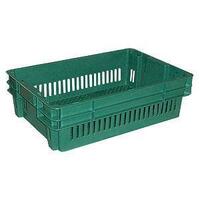 26L Stack & Nest Plastic Bin Nally - 578 x 384 x 166mm - Vented - Green